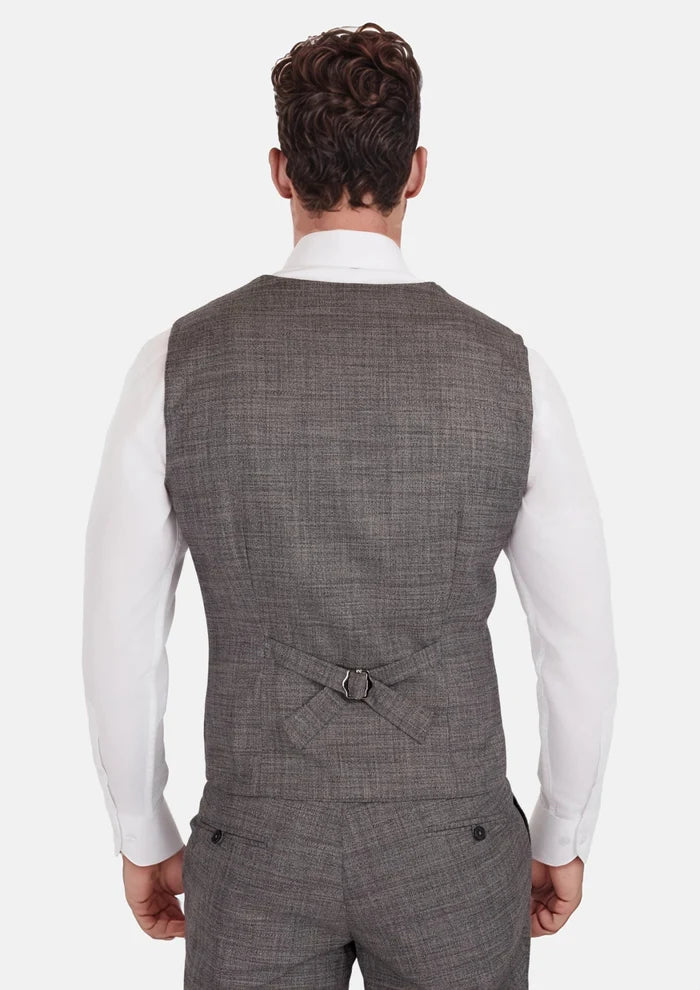 Nickel Grey Bamboo Vest - SARTORO