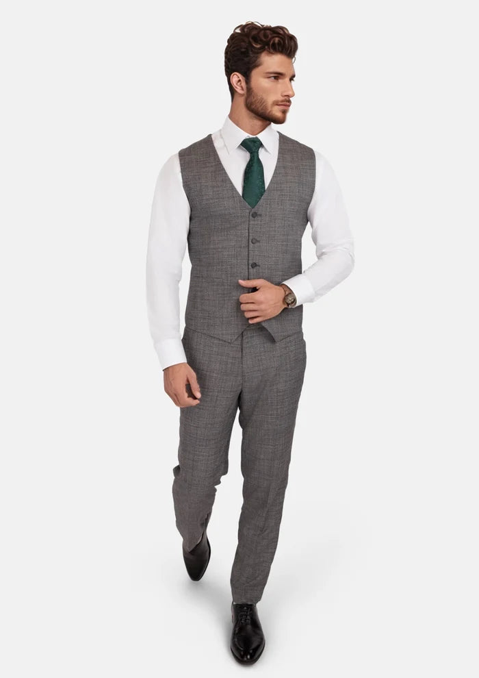 Nickel Grey Bamboo Vest - SARTORO