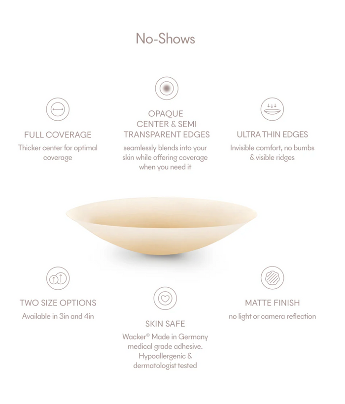 No Show Reusable Nipple Covers