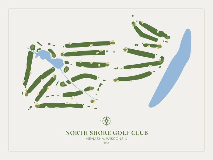 North Shore Golf Club: Modern Golf Course Map