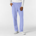 NURTUR Men's Straight Leg Cargo Scrub Pant Ceil Blue