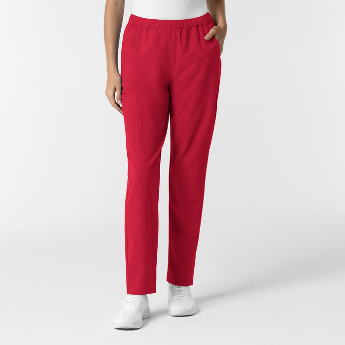 Nurtur Women’s Ankle-Length Slim Scrub Pant - Red