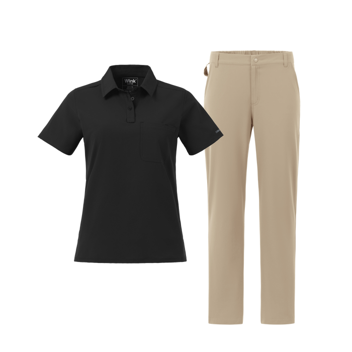 Nurtur Women's Polo and Chino Scrub Set