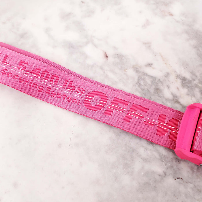 OFF-WHITE PINK INDUSTRIAL BELT - SIZE O/S