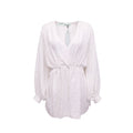 OFF-WHITE RUNWAY LOGO PATTERNED DRESS - SIZE 38