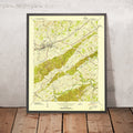 Old Map of Abingdon, Virginia by USGS, 1938 – Washington County, Holston River & Appalachians