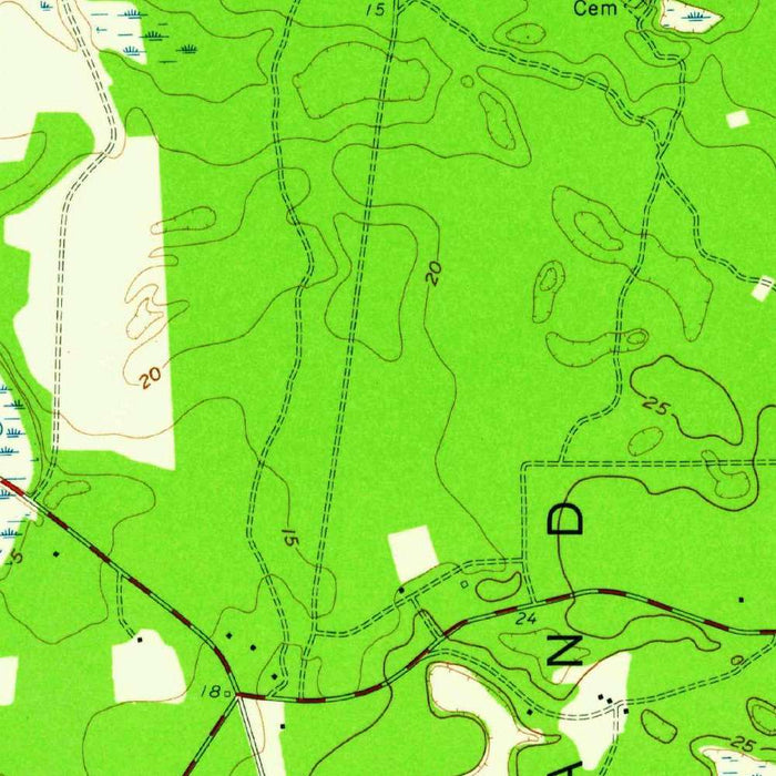 Old Map of Beaufort, South Carolina by USGS, 1958 – Port Royal, Parris Island & Lady's Island