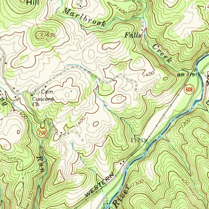 Old Map of Blacksburg, Virginia by USGS, 1967 – Virginia Tech & George Washington National Forest