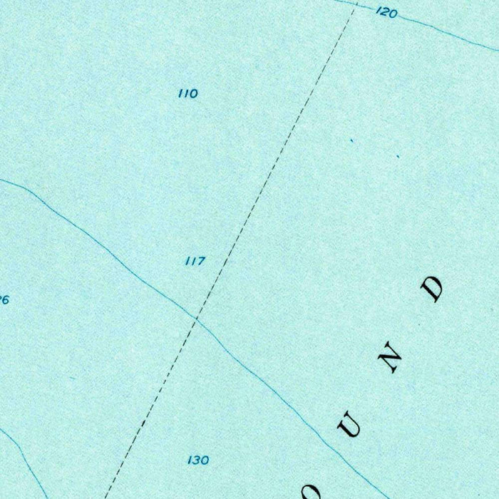 Old Map of Block Island, Rhode Island by USGS, 1957 – New Shoreham, Great Salt Pond & Mohegan Bluffs