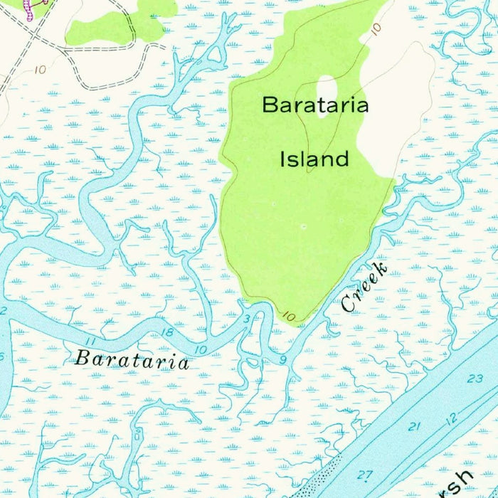 Old Map of Bluffton, South Carolina by USGS, 1956 – Hilton Head Island, Calibogue River & May River
