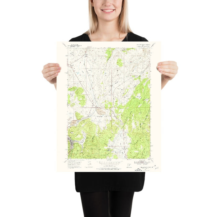 Old Map of Deer Valley, Utah by USGS, 1955 – Park City, Kamas & Heber City