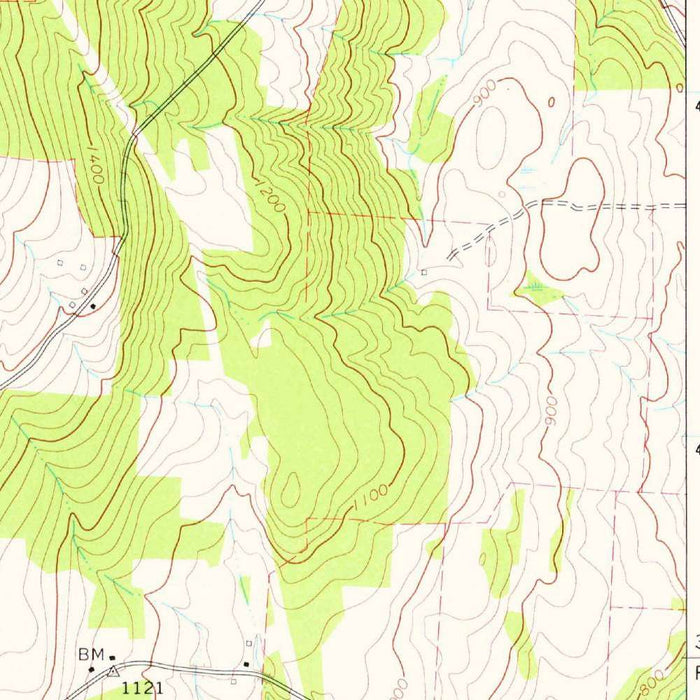 Old Map of Dorset, Vermont by USGS, 1967 – Manchester, Danby & Dorset Mountain