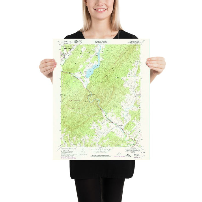 Old Map of Fredericksburg, Virginia by USGS, 1967 – Rappahannock River, Spotsylvania County & Lake Anna