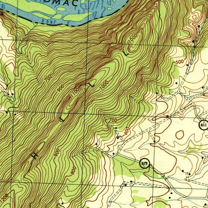 Old Map of Harpers Ferry, West Virginia by USGS, 1944 – Potomac & Shenandoah Rivers, Appalachian Trail