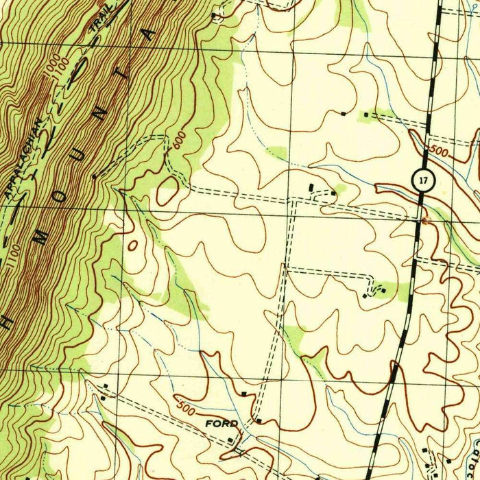 Old Map of Harpers Ferry, West Virginia by USGS, 1944 – Potomac & Shenandoah Rivers, Appalachian Trail