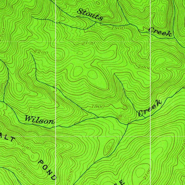 Old Map of Hot Springs, Virginia by USGS, 1931 – Healing Springs & George Washington National Forest