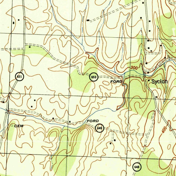 Old Map of Leesburg, Virginia by USGS, 1944 – Loudoun County, Ball's Bluff & Goose Creek