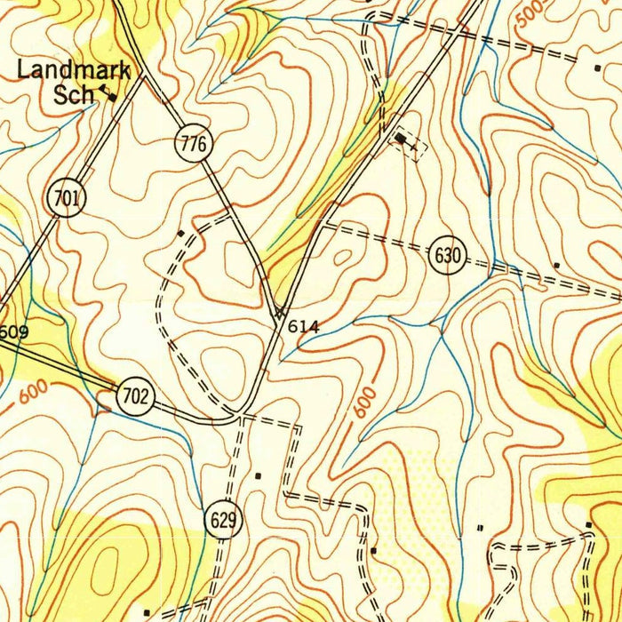 Old Map of Middleburg, Virginia by USGS, 1946 – Loudoun County & Snickersville Turnpike