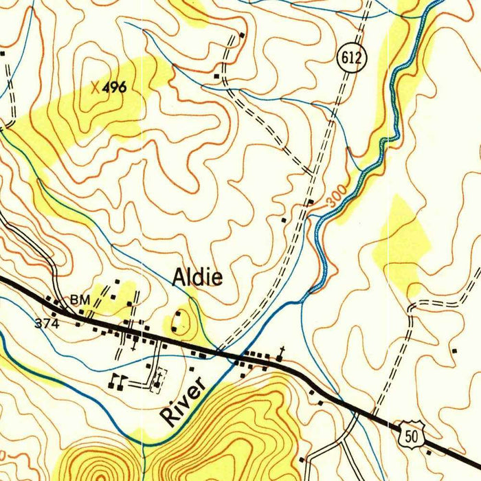 Old Map of Middleburg, Virginia by USGS, 1946 – Loudoun County & Snickersville Turnpike
