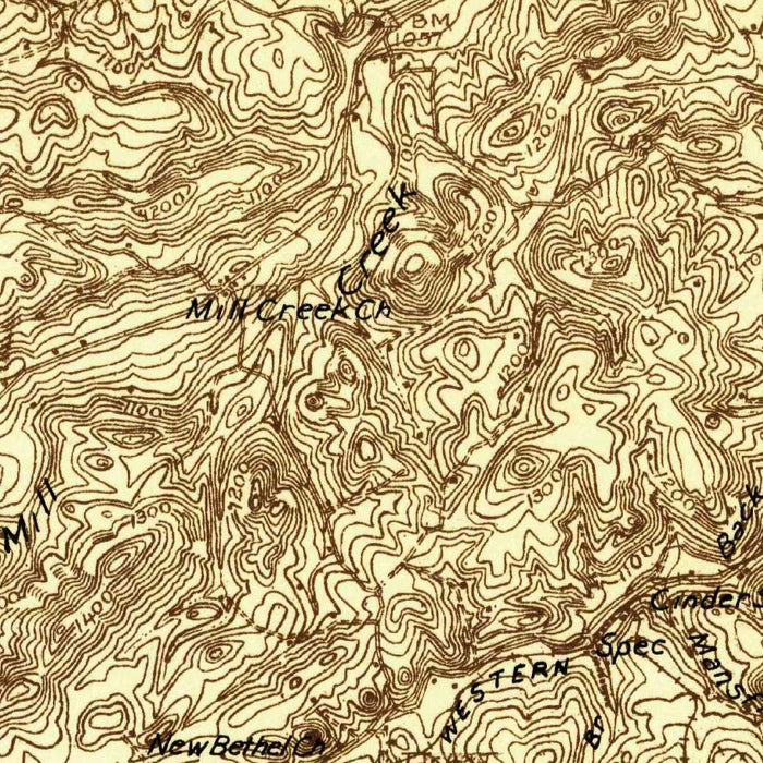 Old Map of Roanoke, Virginia by USGS, 1929 – Mill Mountain & Roanoke River