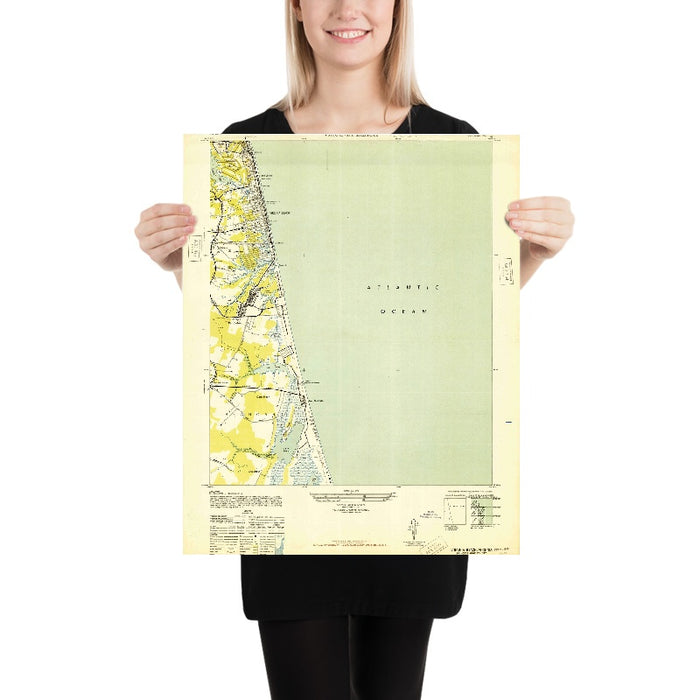 Old Map of Virginia Beach, Virginia, 1948 by USGS – Camp Pendleton, Lynnhaven & Atlantic Ocean