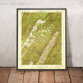 Old Map of Warm Springs, Virginia by USGS, 1933 – Hot Springs, Millboro & Bath County