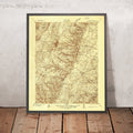 Old Map of Winchester, Virginia by USGS, 1938 – Stephens City, Middletown & Opequon Creek