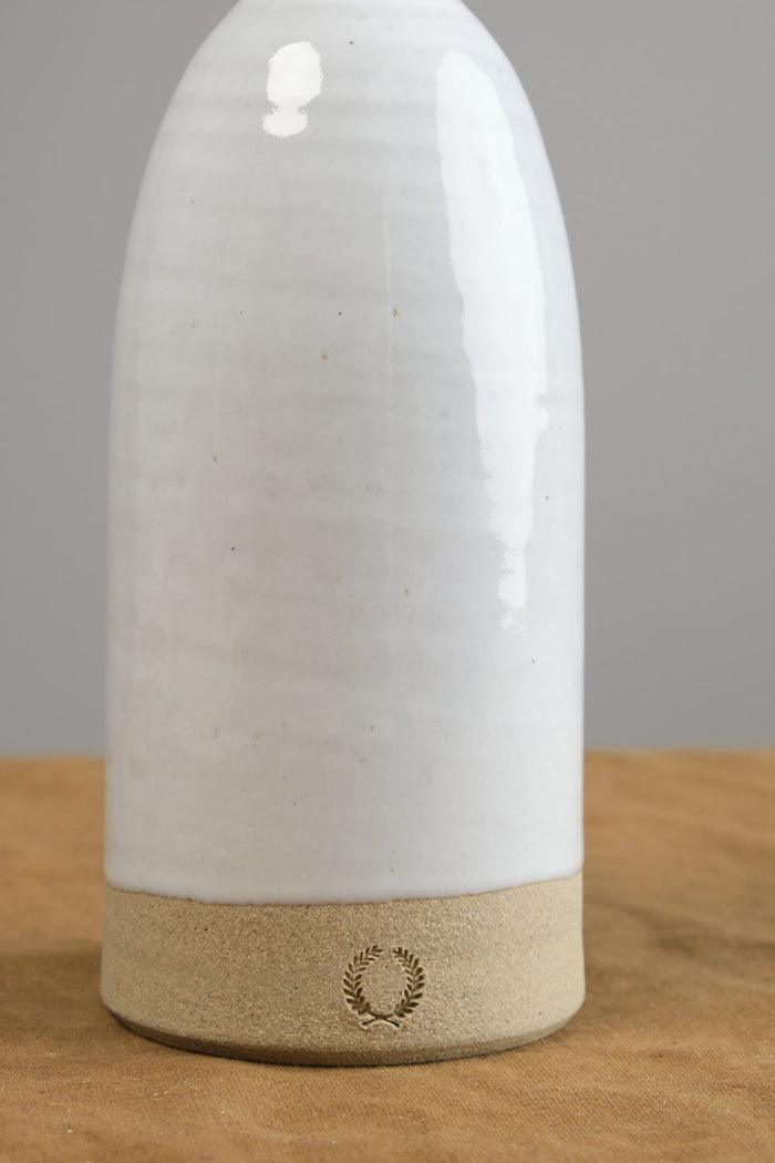Farmhouse Pottery Home Kitchen Serving Olive Oil Bottle Stoneware / 15 fl oz
