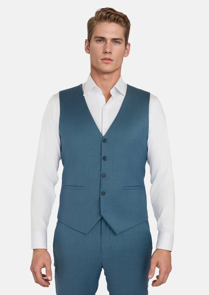 Olympic Blue Performance Stretch Vest - SARTORO