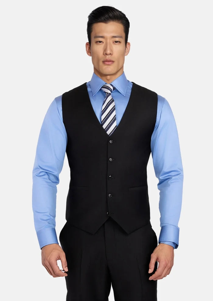 Onyx Black Vest - SARTORO