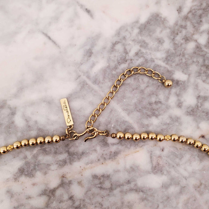 OSCAR DE LA RENTA MEDALLION NECKLACE