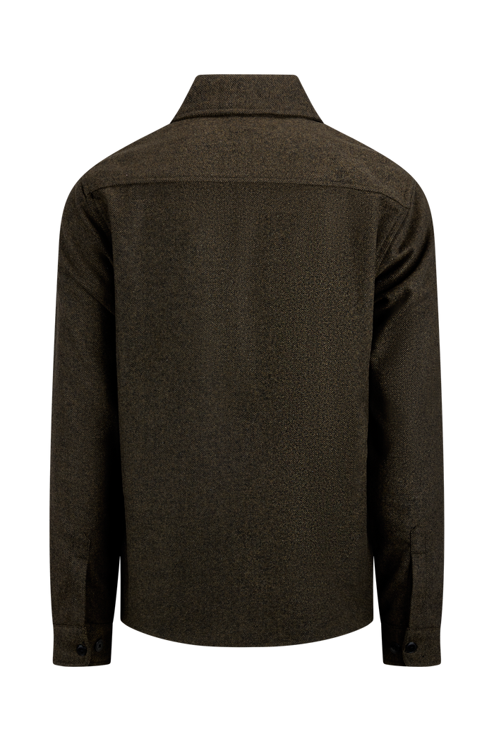 Urban Pioneers Male Oskar Wool Shirt SHIRT DARK OLIVE