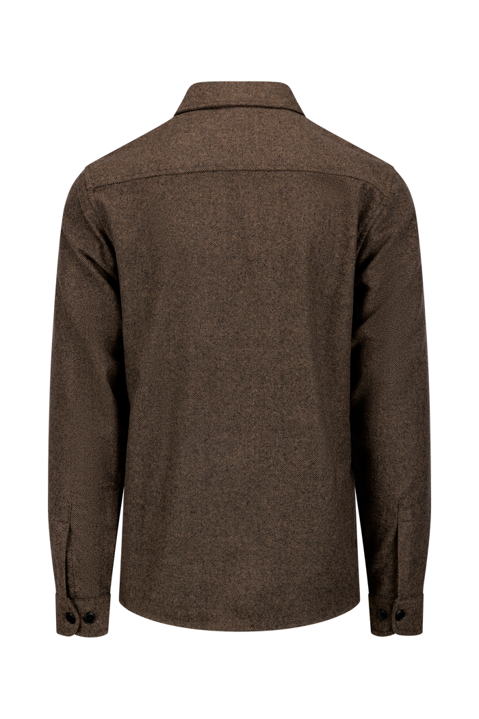 Urban Pioneers Male Oskar Wool Shirt SHIRT MID BROWN