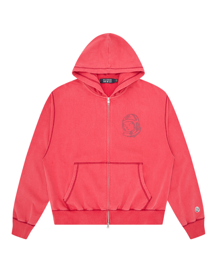 Oversized College Zip Through Hood