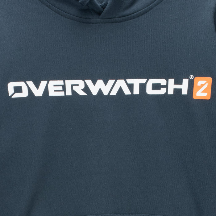 Overwatch 2 Heroic Grey Hoodie - Close Up View