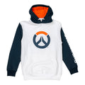 Overwatch 2 White Colorblock Logo Hoodie - Front View