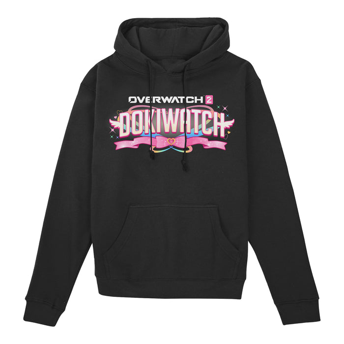 Overwatch Dokiwatch Black Pullover Hoodie - Front View