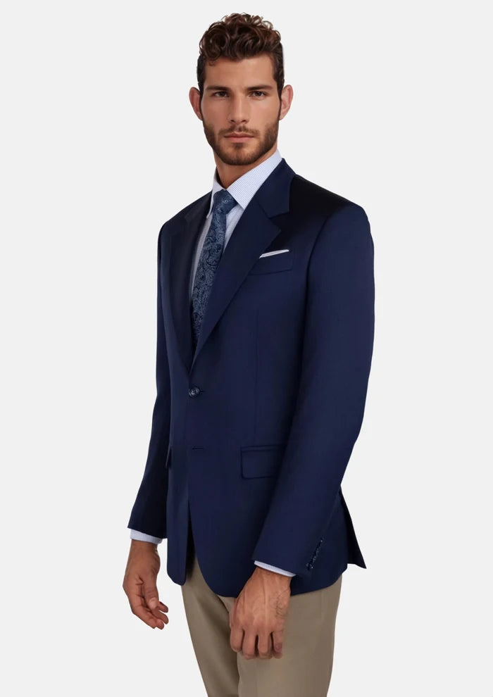 Oxford Navy Ellis Jacket - SARTORO