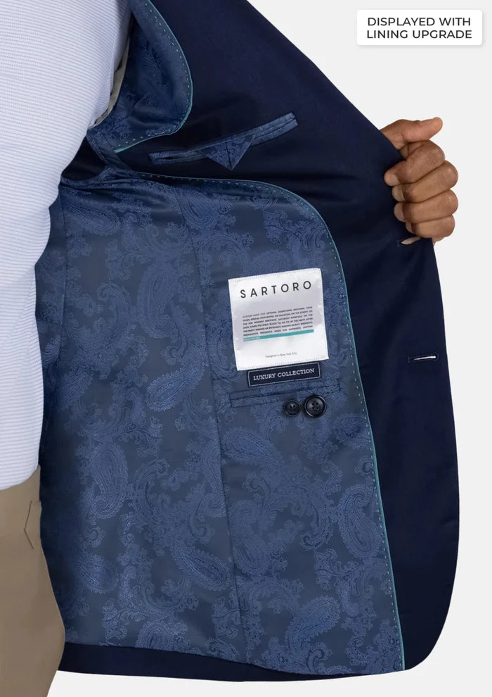 Oxford Navy Ellis Jacket - SARTORO