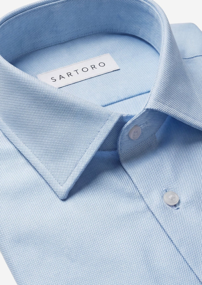 Oxford Sky Blue Shirt - SARTORO