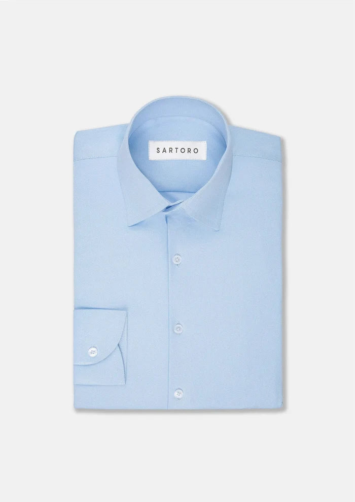 Sky Blue Royal Oxford Shirt - SARTORO