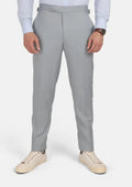 Pale Blue Italian Wool Pants - SARTORO
