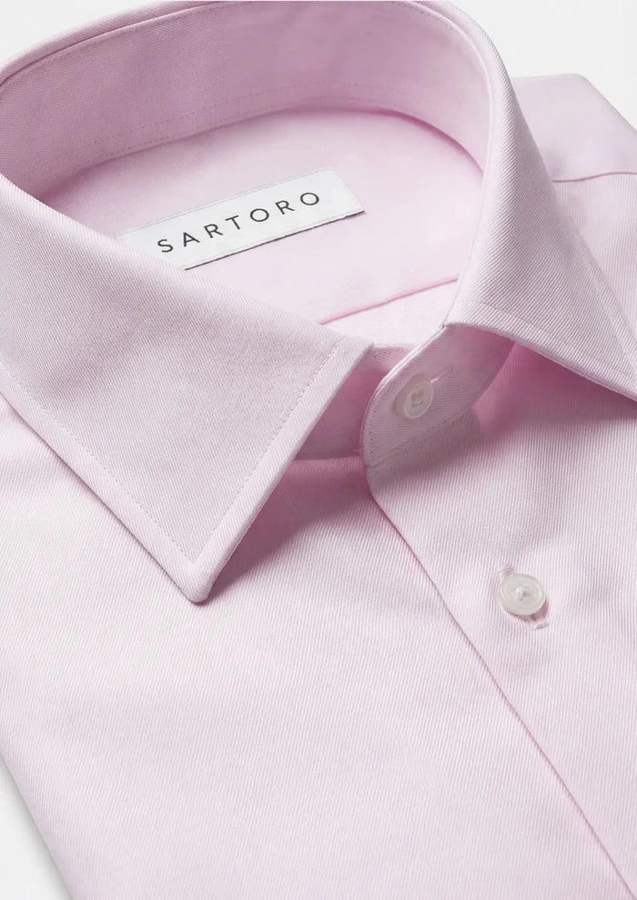 Pastel Pink Bamboo Shirt - SARTORO