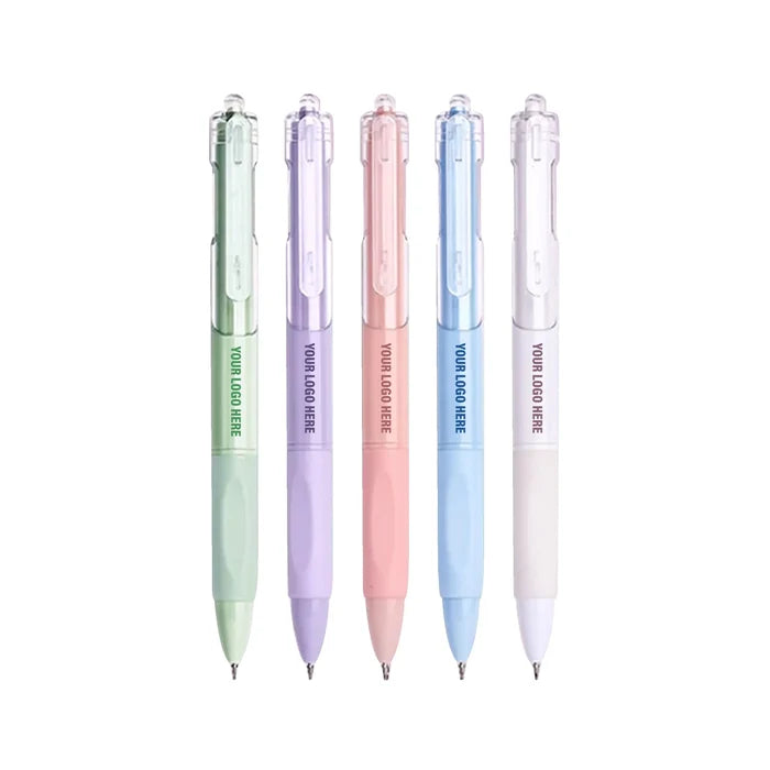 Pastel Retractable Gel Pen 0.5mm - Black Ink (BP12)
