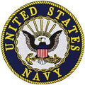 Patch USN LOGO: Patch USN LOGO United States Navy USN Logo Seal Embroidered Patch, with Iron-On Adhesive