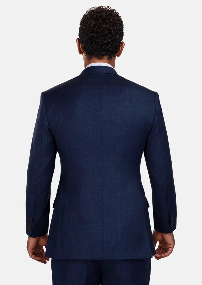 Penn Blue Sharkskin Ellis Suit - SARTORO