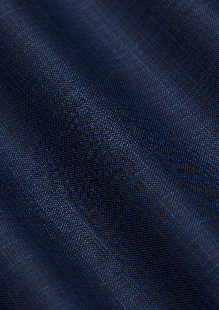 Penn Blue Sharkskin Vest - SARTORO