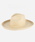 A natural colored pencil brim fedora hat on a plain background #color_natural