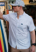 Performance Button Up - Grey Aztec