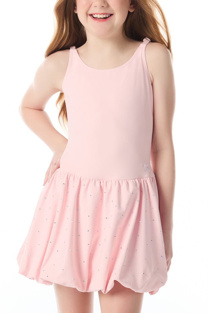Petal Dress in Powder Pink